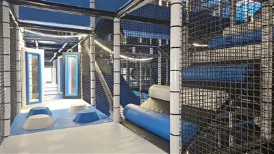 Veľká vnútorná mäkká hracia plocha, pohlcujúce vnútorné ihrisko